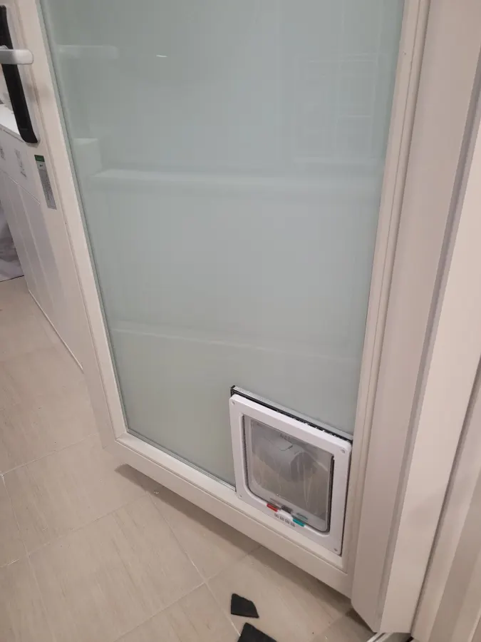 펫도어 설치 후